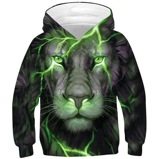 AIMTYD 3D Printed Kids Hoodies Lightweight Cool Hooded Pullover