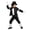 A Black, variant on Kids Boys 80s Popstar Costume Set 4 Piece Dance Outfits Black Sequin Jacket and Pant with Hat Gloves for Theme Party
