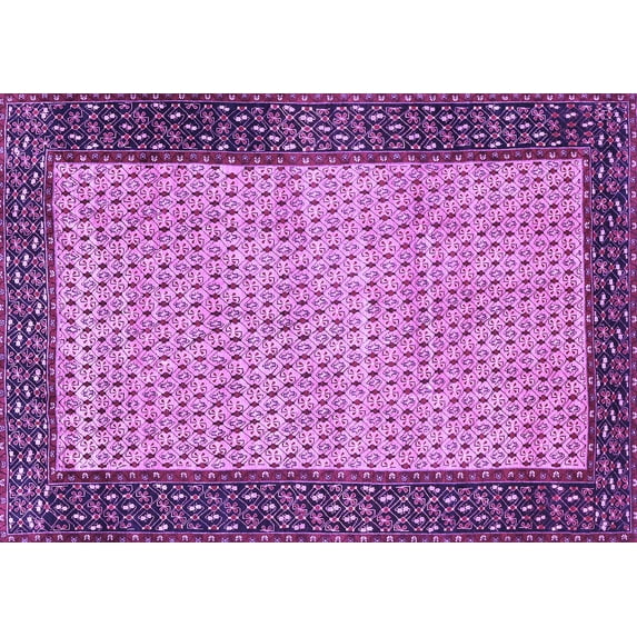 Ahgly Company Indoor Rectangle Persian Purple Traditional Area Rugs, 2' x 5'