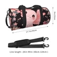 thumbnail image 2 of Balery Cute Axolotl Sakura Blossoms A Bolsa de Gimnasio para Mujeres y Hombres, Bolsa de Viaje Impermeable, Bolsa de Fin de Semana con Compartimento para Zapatos y Bolsillo Húmedo, 2 of 6