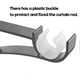 thumbnail image 5 of Soporte para barra de cortina Advancent Aluminio Blanco 12 piezas, 5 of 6
