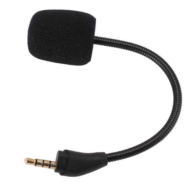 Micrófono de auriculares de Juegos, omnidireccional flexible de 3.5 mm de Oro Conuriculares Gaming Auricetos Antixidación para Cloud III