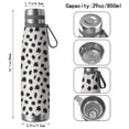thumbnail image 3 of 29oz Insulated Water Bottle with Tea Infuser, Stainless Steel Travel Mug, Animal Leopard Print, 3 of 6
