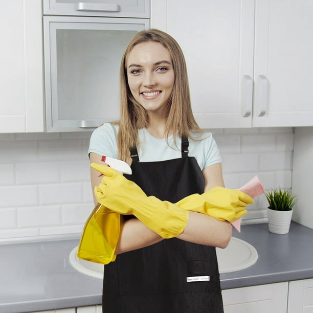 pstuiky Delantal ajustable con bolsillos para cocina hogar impermeable y a prueba de aceite para catering ropa de trabajo unisex para barbacoa.