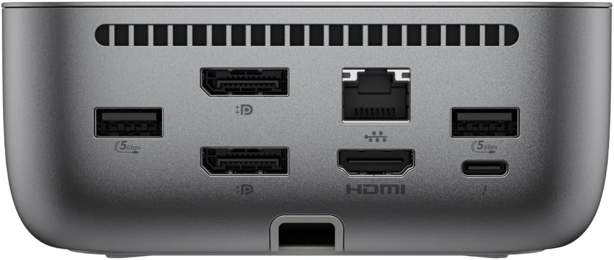 HP 180W G6 Thunderbolt 4 Ultra Dock Port Replicator Bundle w/DKZ Hub (Universal Thunderbolt/USB-C Docking Station, Single Cable for Charging, Data Transfers to Any Brand Laptop) 9X481UT#ABA