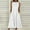 White, variant on Gspmoly Womens Summer Dresses, Women Summer Beach Holiday Dress Round Neck Big Pocket Maxi Dress Wedding Dresses for Women Clearance Sale