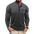 thumbnail image 1 of Men's T-Shirt, Solid Color Round Neck Casual Top, Soft Polyester Fabric for Daily Comfort and Versatile Wear, 1 of 6