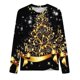 thumbnail image 5 of Pntutb - Camiseta holgada con estampado de moda para mujer, blusa de manga larga, cuello redondo, tops casuales Pntutb Pntutb-1494, 5 of 5