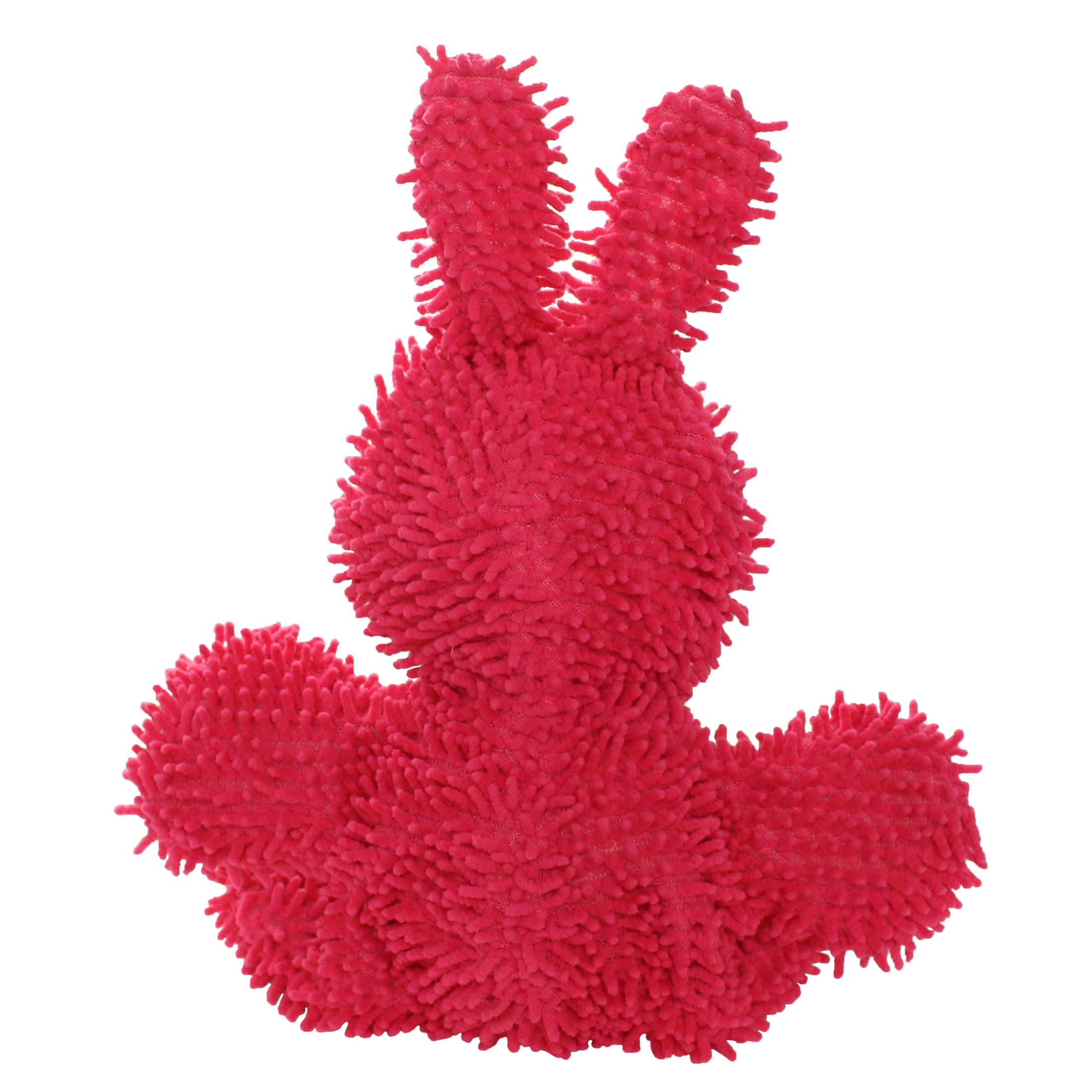 Mighty Microfiber Ball Med Rabbit Durable Plush Squeaky Dog Toy