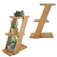 thumbnail image 4 of Bamboo Material Plant Stands, Plant Shelf, 25x18x9.2cm Office For Balcony, 4 of 8