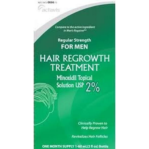 Minoxidil Men's Regular Strength Hair Regrowth Treatment 2 Solution