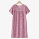 thumbnail image 1 of WILLBEST Vestidos con Curvas para Mujer, Camisón de Verano Floral de Manga Corta, Pijama Fino y Cómodo, Vestido Holgado para Estar En Casa UnitaGrandeGrandea, 1 of 3