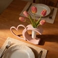 thumbnail image 6 of ZHMRFG Heart Shaped Vase Decor, Geometric Hollow Tabletop Flower Vase, Romantic Versatile Easy to Clean Decor for Valentine's Day Weddings Anniversaries Living Room Kitchen Bathroom Dressing Table, 6 of 9