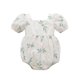 thumbnail image 1 of Pantalones de mujer, pantalones de mujer, pantalones de mujer, pantalones de manga esponjosa, cuello cuadrado bordado con flores, 1 of 4