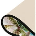 thumbnail image 3 of Kitchen Rugs and Mats Non-Skid Washable Runner Rugs Teal Palm Tree Leaves Long 72x24 inch for Floor Cushioned Hallway Entryway Indoor 2x6, 3 of 7