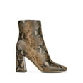 thumbnail image 3 of SAM EDELMAN Womens Brown Snake Logo Stud Stretch Gore Padded Codie Square Toe Block Heel Zip-Up Dress Booties 7 M, 3 of 4
