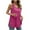 Hot Pink-02, variant on Mittory Womens Summer Tank Tops Sleeveless Round Neck Casual Curved Side Hem Tops Loose Fit