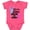 Vintage Hot Pink, variant on Inktastic Gender Reveal Will It Be a Little Buck or Doe? Girls Baby Bodysuit