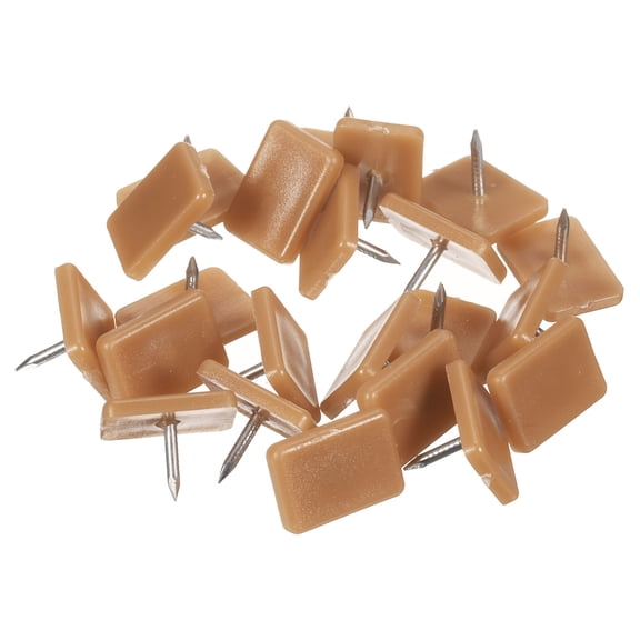Uxcell Tack-in Drawer Glides 16pcs, 17x12mm Plastic Furniture Slider Tack