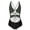 Multicolor, variant on Xfvqtps Women One Piece Swimsuit Cutout Tie Front Lace up Tummy Control Slimming Adjustable Cross Straps Bathing Suit for Beach Multicolor