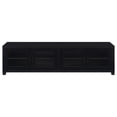 thumbnail image 4 of Jupiter 4-door Engineered Wood 79-inch TV Stand Black, 4 of 10