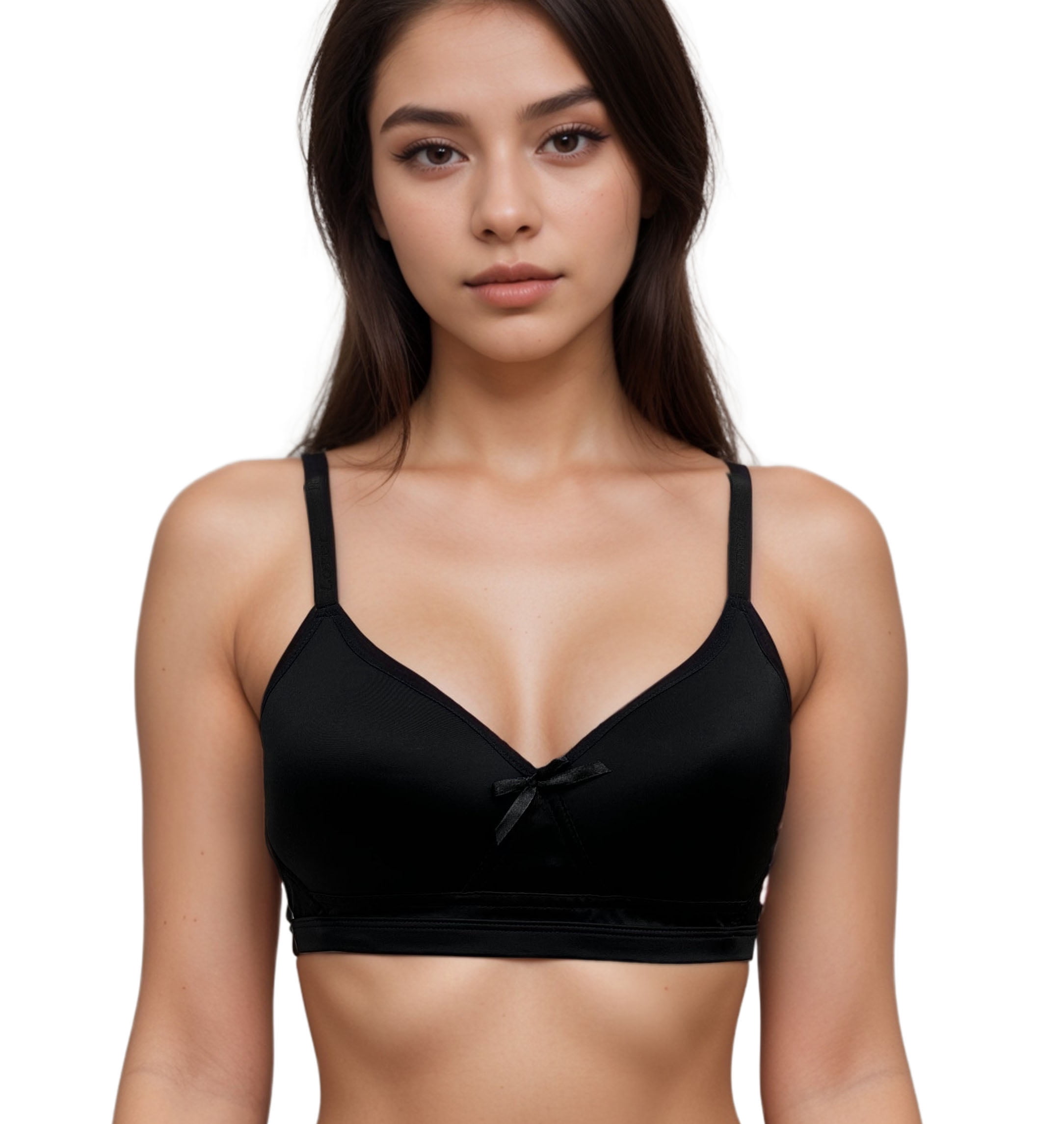 Women Bras 6 pack of No Wire Free Bra B cup C cup  Size 36C (6624)