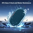 thumbnail image 5 of LACKUST Portable Bluetooth 5.3 Speaker, Mini Wireless Speaker with RGB Lights, 8W Stereo Sound, FM Radio, TF Card/USB, Outdoor Travel Blue Speaker, 5 of 6