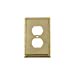 thumbnail image 3 of Nostalgic Warehouse 720112 Rope Switch Plate with Outlet, Unlacquered Brass, 3 of 3