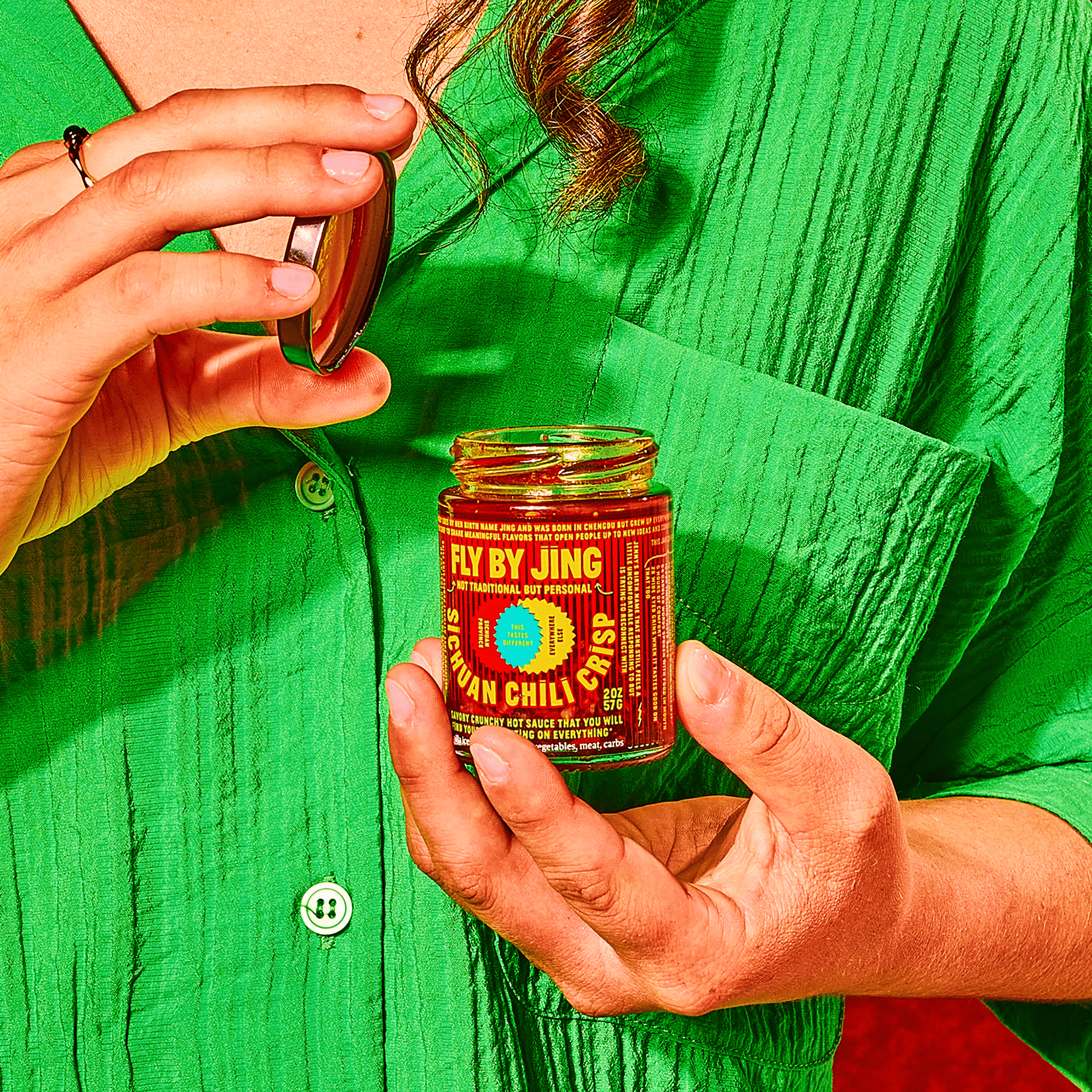 Fly By Jing Chili Crisp Sauce Mini Sampler Set, 4 Vegan Hot Sauces in TSA Compliant 2 oz Glass Jars