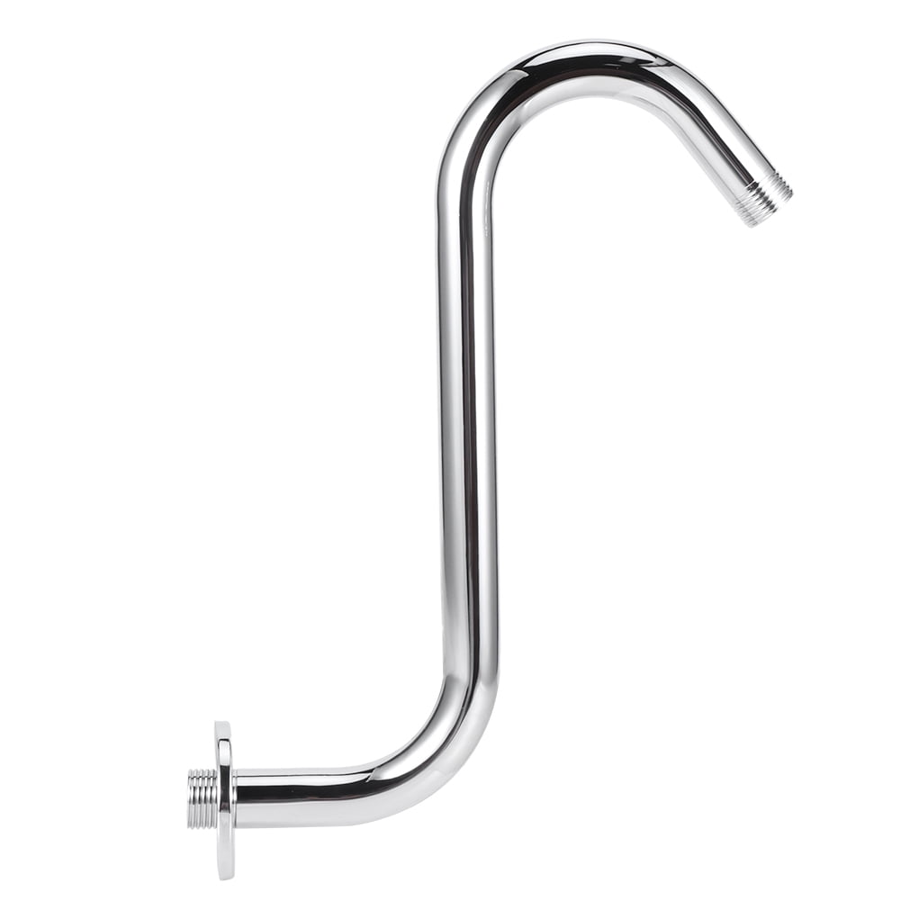 Fyydes Gooseneck Shower Arm,Electroplate Stainless Steel S‑Shaped