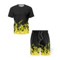 thumbnail image 4 of jsaierl Men's 3D Digital Print Tracksuit Set Short Sleeve Tops and Shorts Two-Piece Jogger Sport Shirts Short Pants Set, 4 of 4