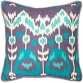 thumbnail image 2 of SAFAVIEH Manhattan Pillow Set of 2 Aqua / Cream, 2 of 2