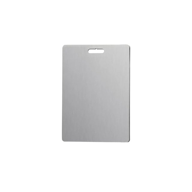¡Venta caliente! Tabla de cortar de acero inoxidable Tabla de cortar de cocina de acero inoxidable Filo Higiénico Durabilidad Grado alimenticio, uso doméstico, antideslizante