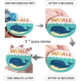 thumbnail image 2 of FMSHPON Ocean Cartoon Whale Set of 8 Round Coaster for Drinks, Absorbent Ceramic Stone Coasters Cup Mat with Cork Base for Home Kitchen Room Coffee Table Bar Decor, 2 of 5