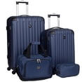 thumbnail image 1 of Juego de equipaje Travelers Club Midtown Hardside de 4 piezas, azul marino, 1 of 9