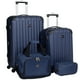 thumbnail image 1 of Juego de equipaje Travelers Club Midtown Hardside de 4 piezas, azul marino, 1 of 9