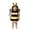 0#-Yellow457, variant on Kiijoy Baby Boys Cute Bee Hooded Vesy Dress Up Loose Fleece Sleeveless Top Baby Clothes