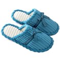 thumbnail image 2 of Pantuflas cálidas Jumpingount de terciopelo Coral antideslizantes Azul S, 2 of 5