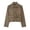 Green, variant on Women Peter Pan Collar Button Down Cropped Faux Suede Jacket Long Sleeve Pocket Casual Layering Outer Coat 1PC XS-XL Plus Size Friendly