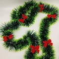 thumbnail image 6 of SHIMELE Christmas Decoration Wool Strip, Dark Green White Snowflake Edges, Holiday Garland Crafting Ribbon, Wedding Celebration Decor, Flexible Decorative Accent, 200cm Plastic Strip, 6 of 6