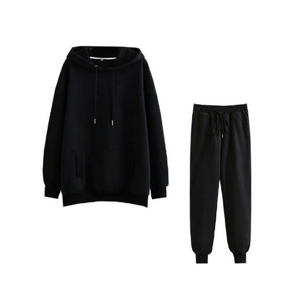 Plain black deals hoodie ladies