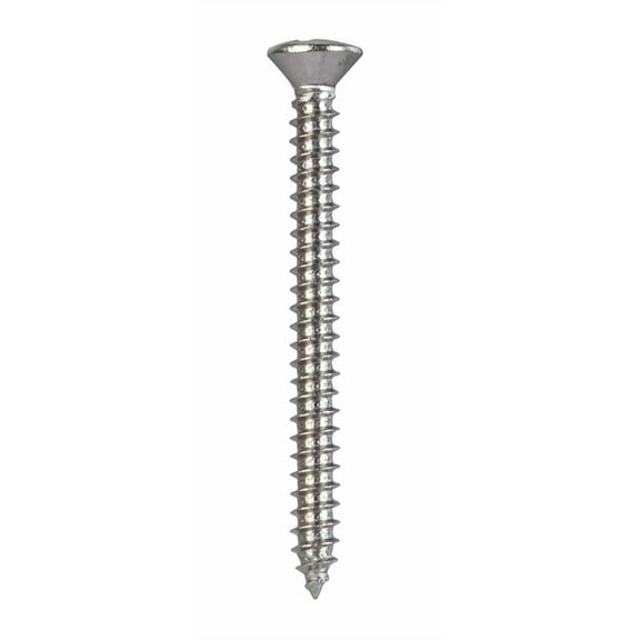 Hillman 823630 6 x 1.5 in. Phillips Oval Head Sheet Metal Screw  Stainless Steel - Box of 100