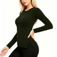 thumbnail image 5 of fatyb Women's Long Sleeve Thermal Shirts Fleece Lined Base Layer Tops Fall Winter Thick Warm Undershirts, 5 of 7