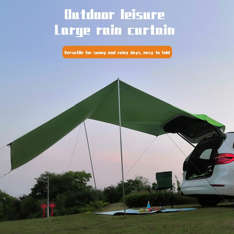 Kokovifyves Car Awning, Waterproof Sun Shelter Camping Tarp Kokovifyves Car Awning, Waterproof Sun Shelter Camping Tarp
