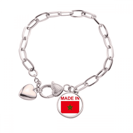 Morocco Country Love Heart Chain Bracelet Jewelry Charm Fashion