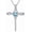 3-March-Aquamarine, variant on Birthstone Cross Necklaces for Women, 925 Stelring Silver Colored Gemstone Cross Necklaces Christian Jewelry Confirmation Baptism Gift