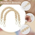 thumbnail image 6 of 2Pcs Purse Strap Extender Golden Metal Bag Replacement Chain Wide Thick Crossbody with Swivel Clasps for DIY Handbag DIY 30cm, 6 of 9