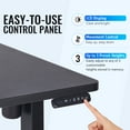 thumbnail image 3 of 47x24 Sit Stand Gaming Desk with Charging Station for Home Office, Black, 3 of 12
