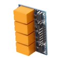 thumbnail image 4 of HUGFEGWE Relay Board, Light Indicator Anti Interference Micro Relay Board 3.3-5V Dc Micro Relay Module Board with Optocoupler for Home Appliance Control (4 Way) CA919-159052, 4 of 8