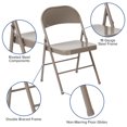 thumbnail image 2 of HERCULES Series Double Braced Gray Metal Folding Chair, 2 of 9